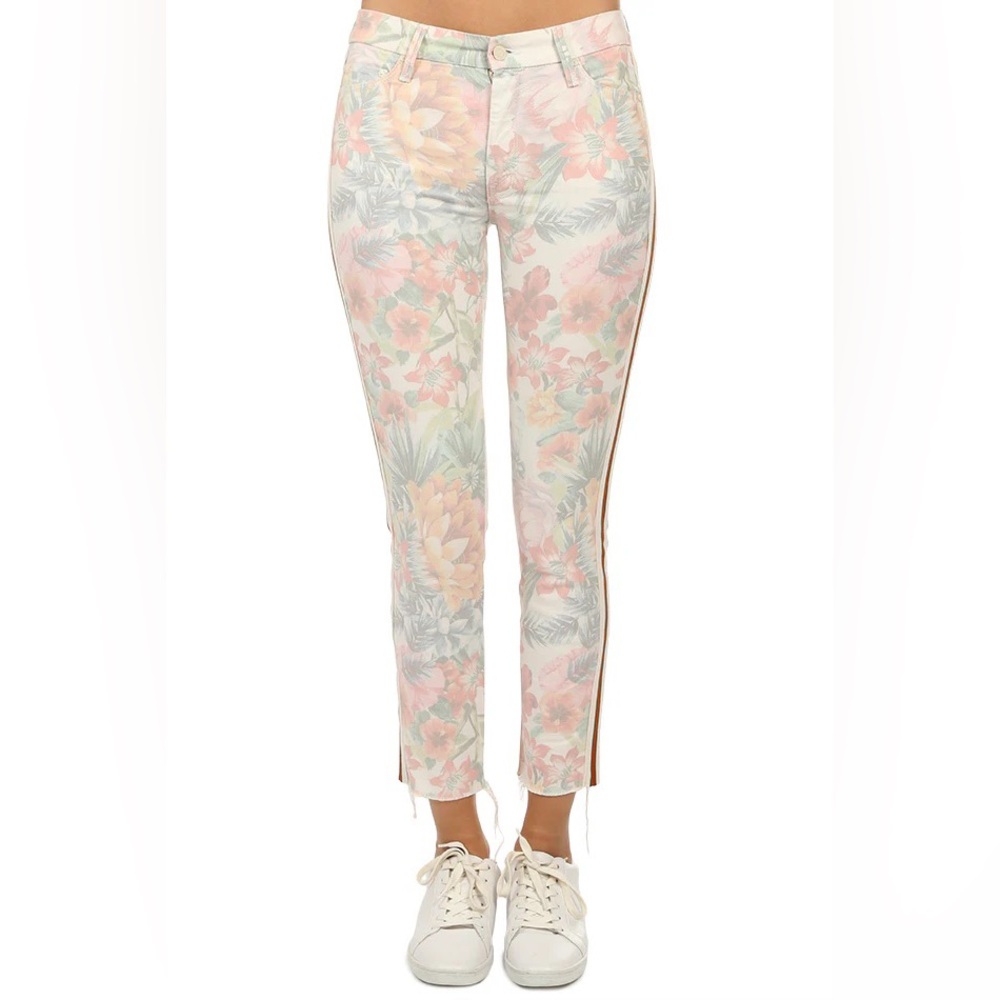 The Looker Ankle Fray Jean So Far Gone Floral Racer Women's Jeans